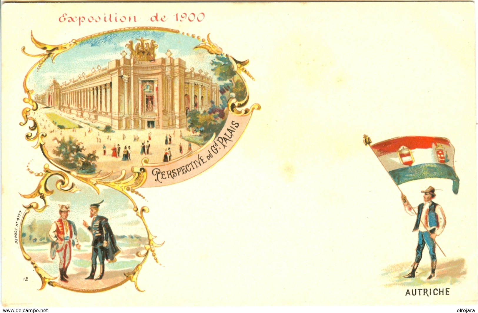 FRANCE Exposition De 1900 With Soldier Of Austria With The Grand Palais On The Exhibition - Ete 1900: Paris