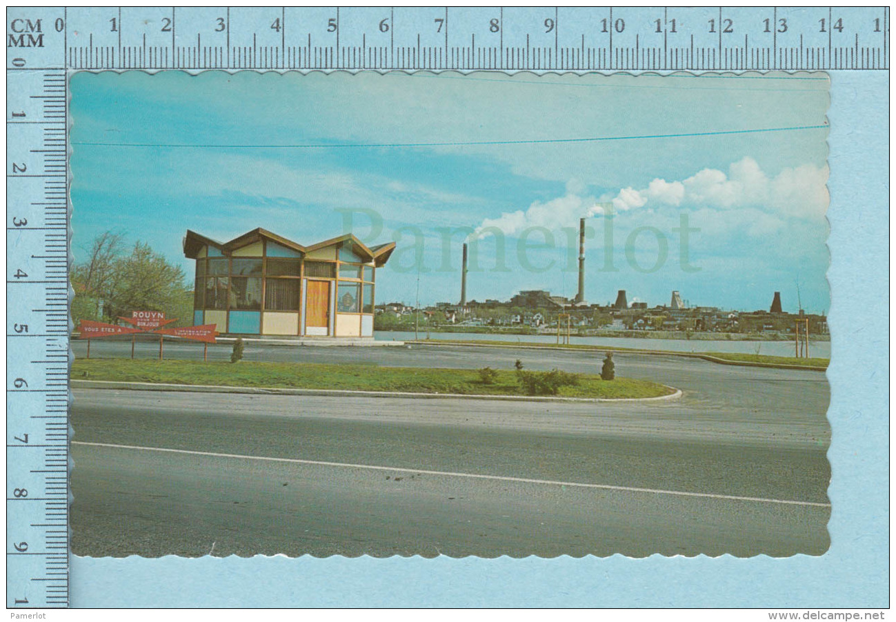 Rouyn-Noranda Quebec - Le Kiosque De Renseignements Et Les Cheminées Par UNIC, Carte Postale, Postcard - Autres & Non Classés