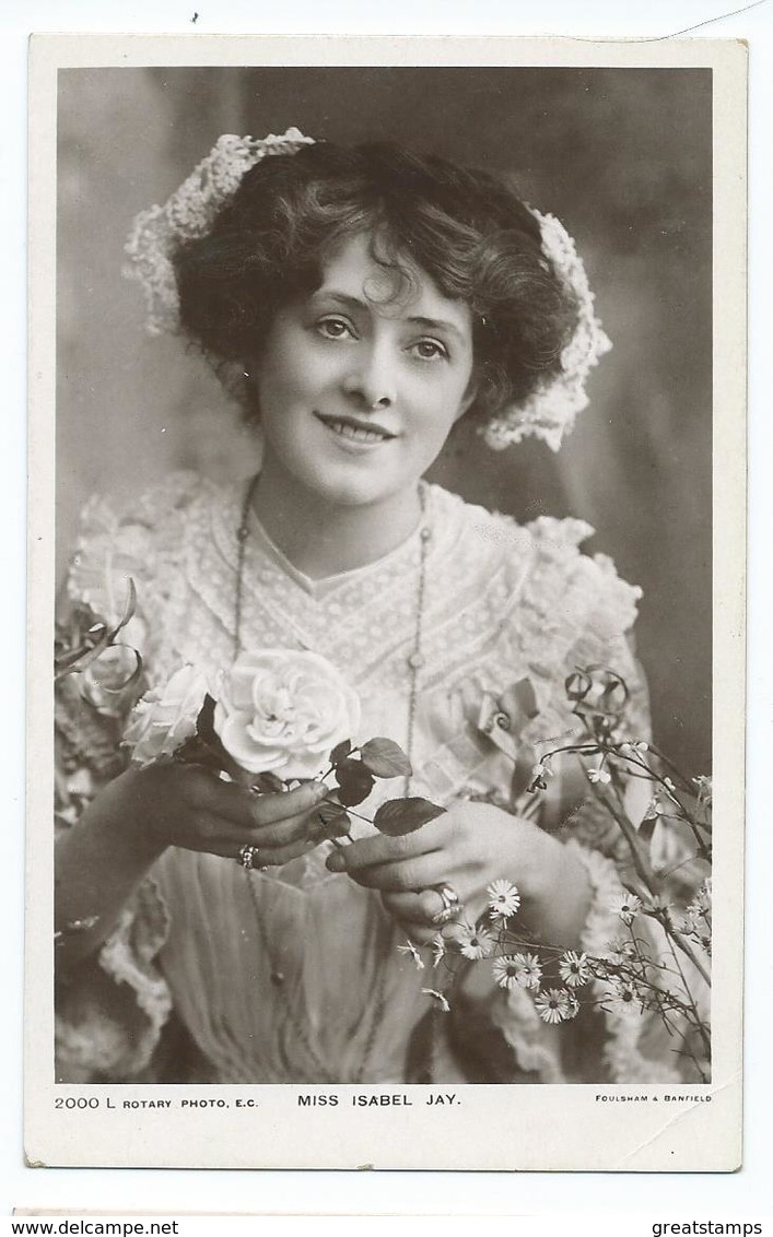 Actress Postcard Rp    Miss Isabel Jay Rotary  Unused - Theatre