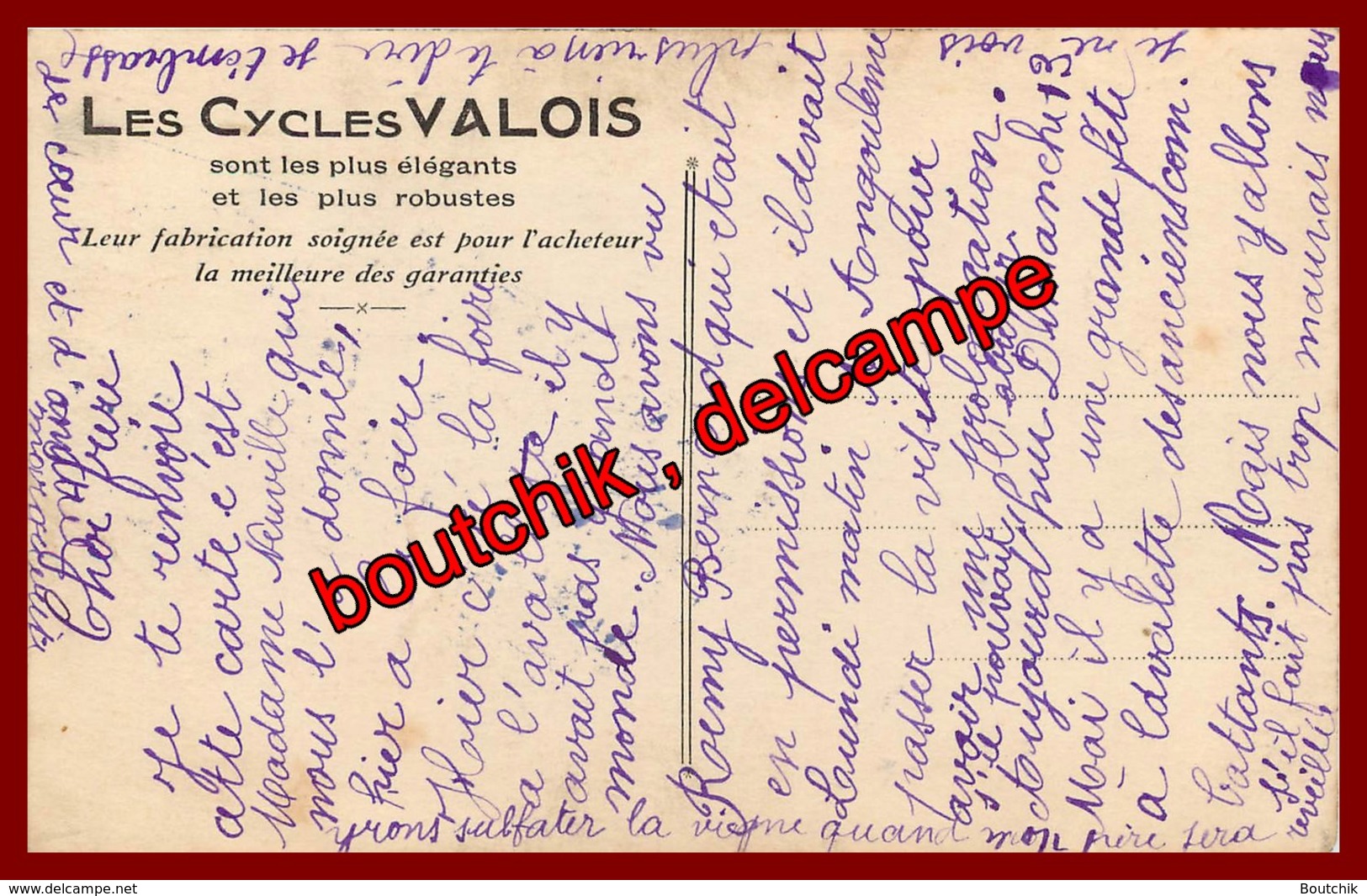 Villebois Lavalette  * Carte Photo * établissement Neuville Place Des Halles * Vente Réparation  * Cycles Valois  * Vélo - Autres & Non Classés