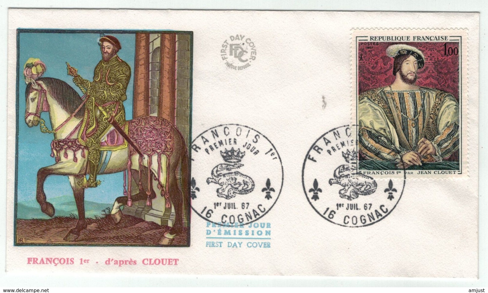 France // FDC // 1960-1969 // 1967 //  FDC  François 1er Yvert No. 1518 - 1960-1969