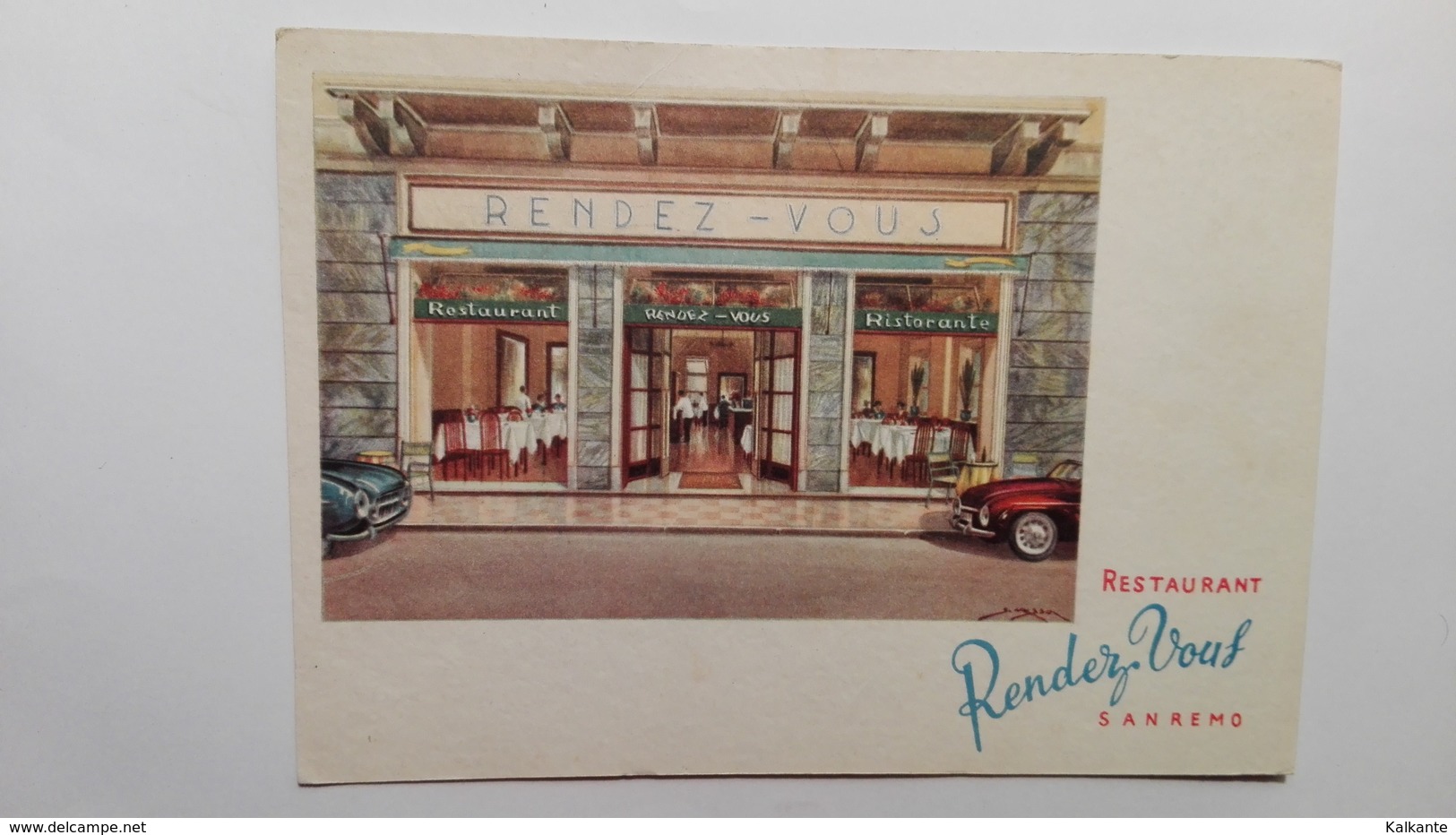 1957 - Sanremo - Ristorante Rendez Vous - San Remo