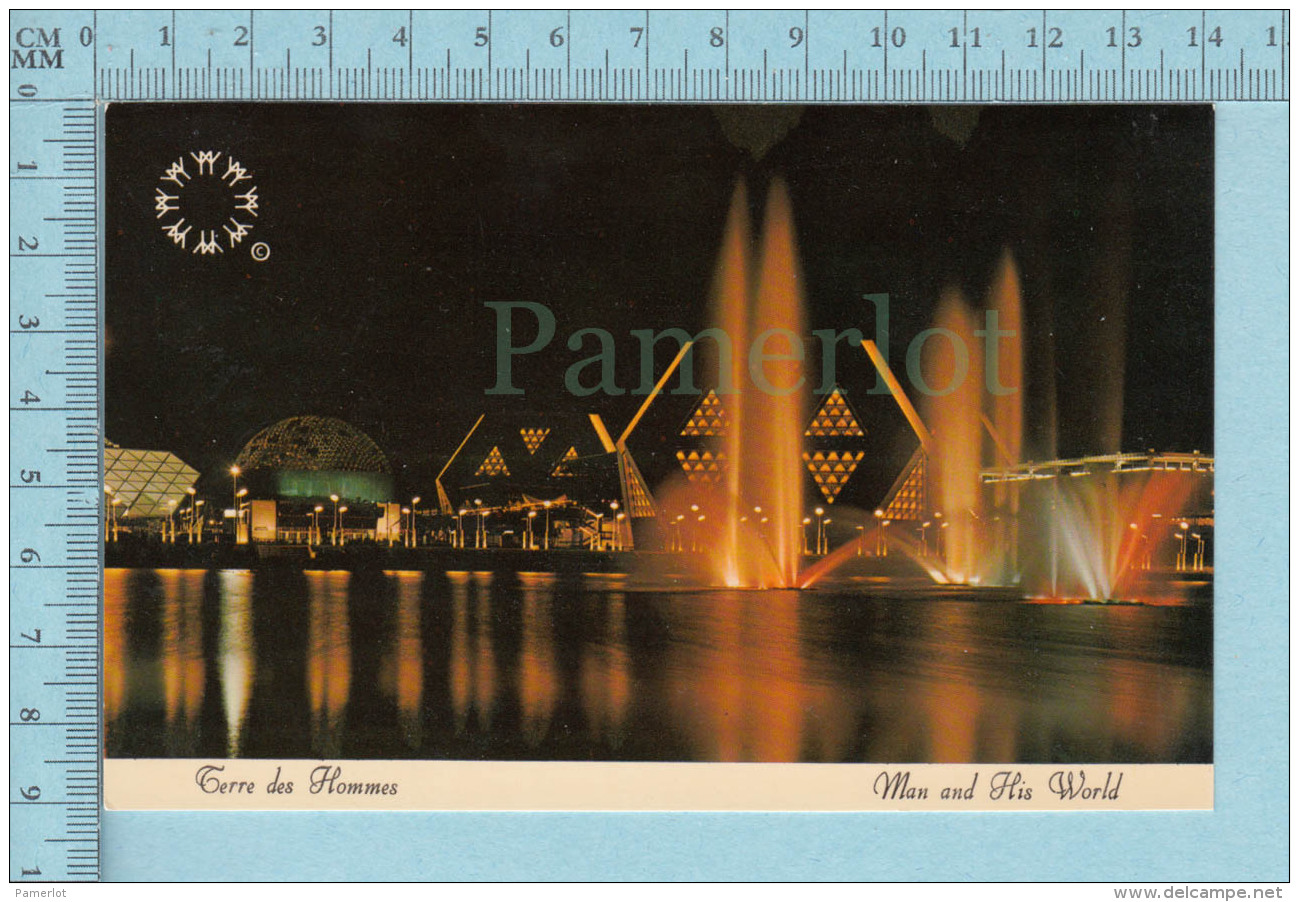 Expo67 - Terre Des Hommes, Lac Des Signes, Swan Lake    - Carte Postale, Postcard - Expositions