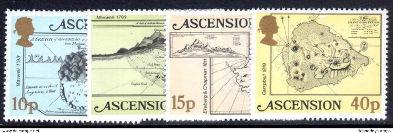 Ascension 1981 Early Maps Unmounted Mint. - Ascension (Ile De L')