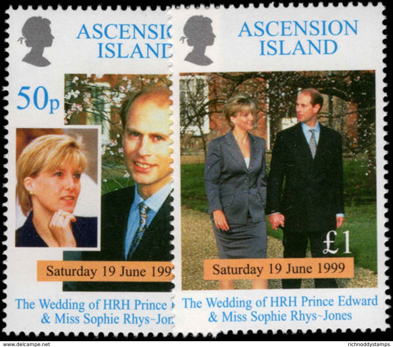 Ascension 1999 Royal Wedding Unmounted Mint. - Ascension (Ile De L')