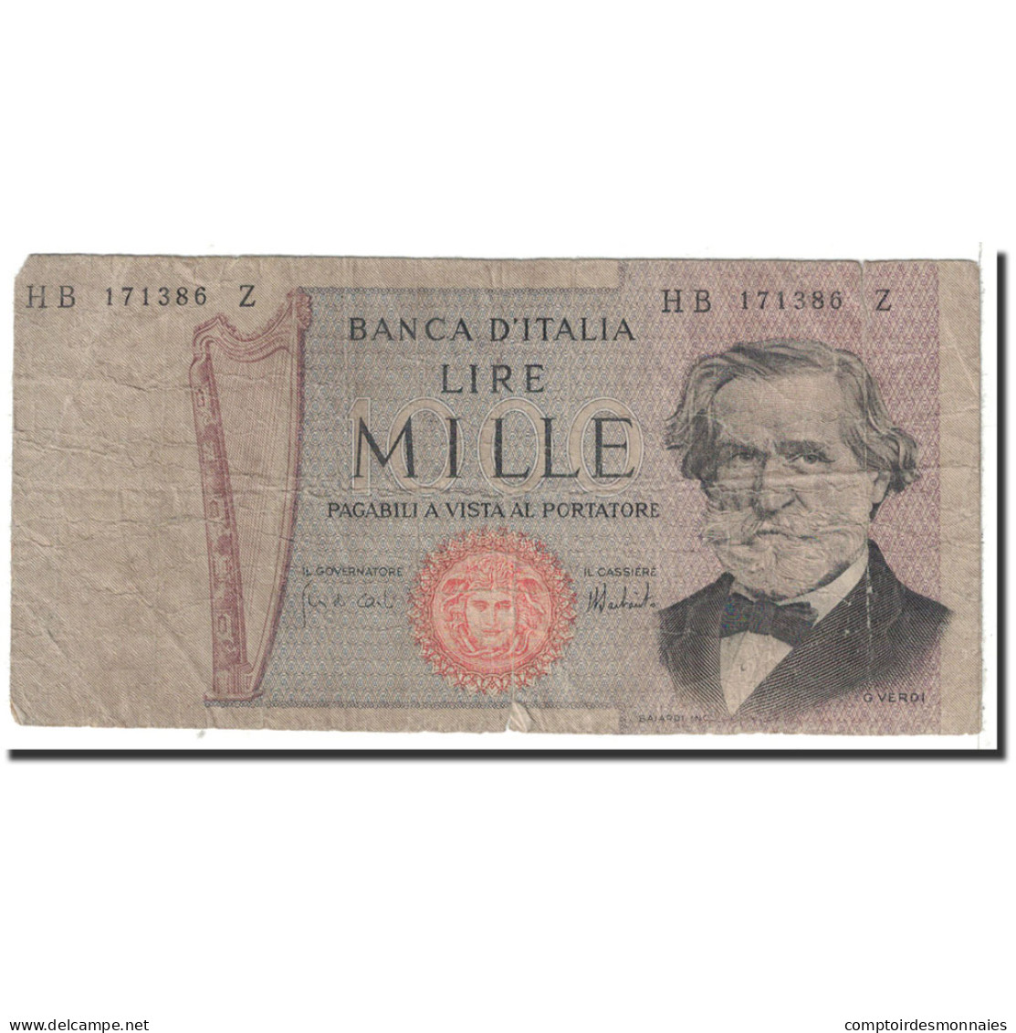 Billet, Italie, 1000 Lire, 1973, 1973-02-15, KM:101c, B - 1000 Lire