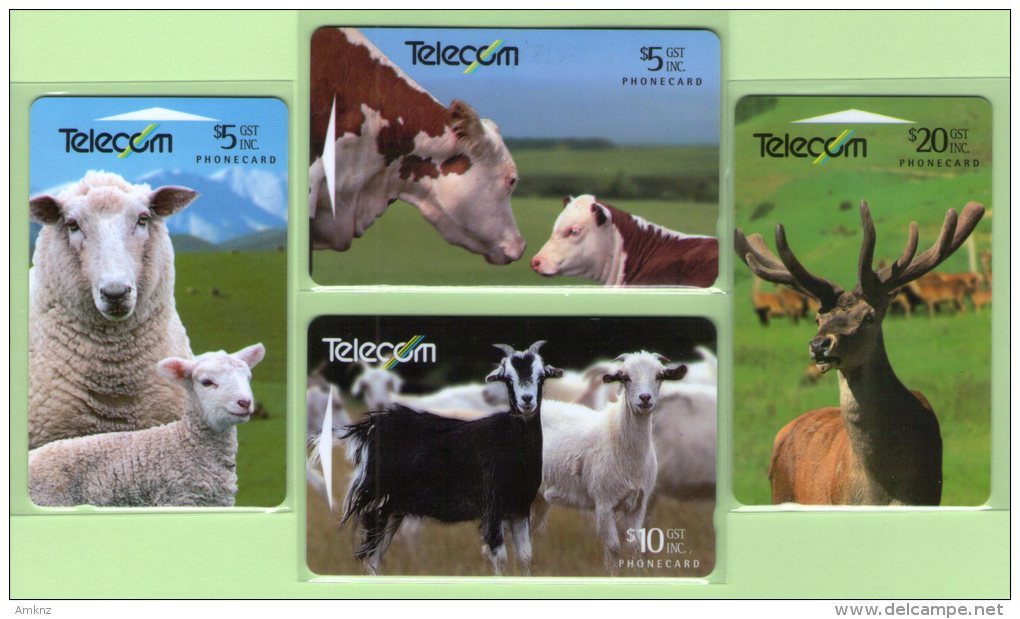 New Zealand - 1994 Farm Animals Set (4) - NZ-G-90/3 - Very Fine Used - New Zealand