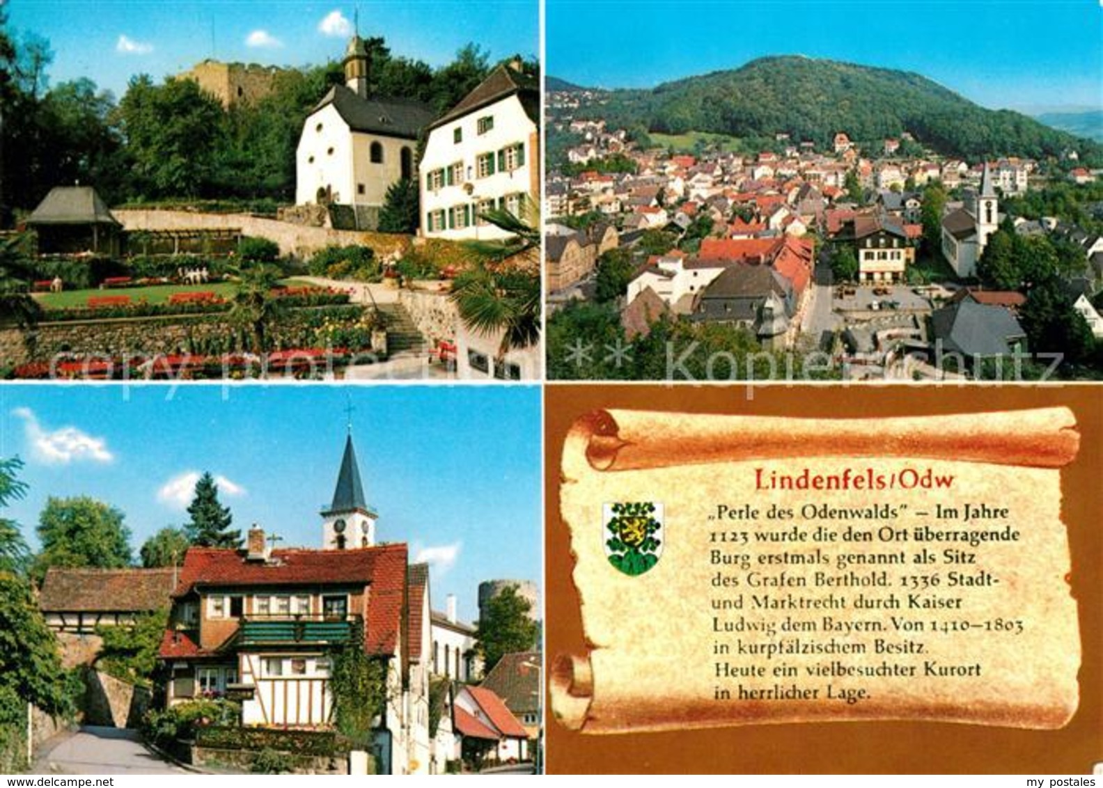 73226381 Lindenfels_Odenwald Schloss Stadtblick Teilansicht Lindenfels Odenwald - Andere & Zonder Classificatie