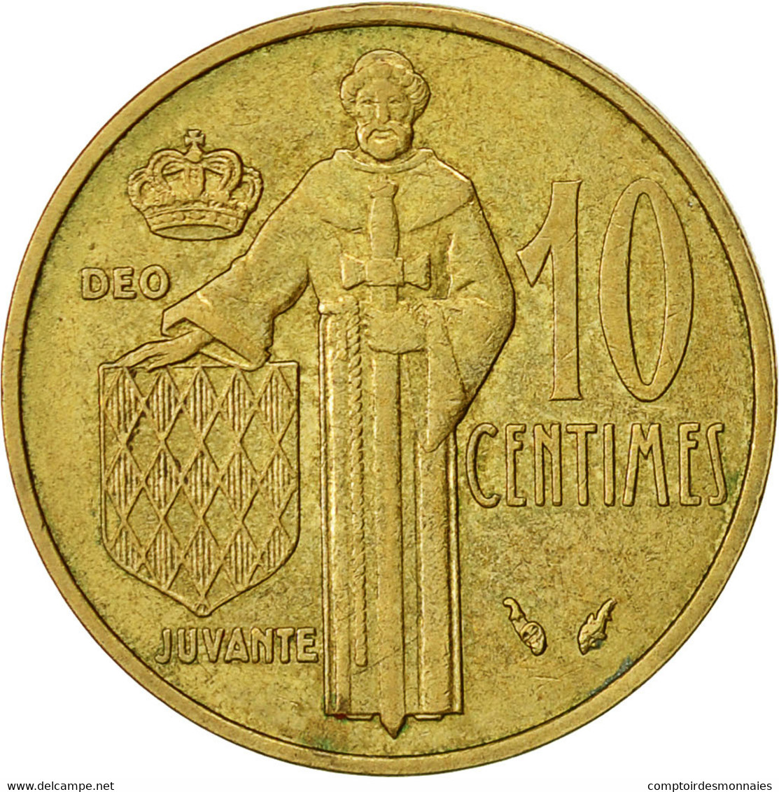 Monnaie, Monaco, Rainier III, 10 Centimes, 1979, TTB, Aluminum-Bronze, KM:142 - 1960-2001 Nouveaux Francs