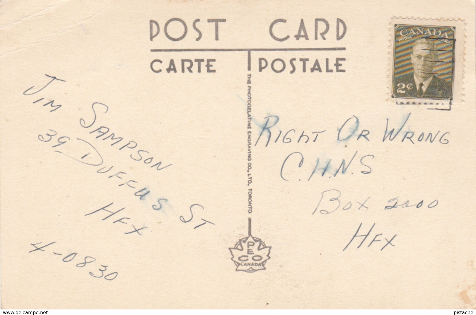 Grand Pré Nova Scotia Canada - Évangéline Well - Stamp 1950 - 2 Scans - Other & Unclassified