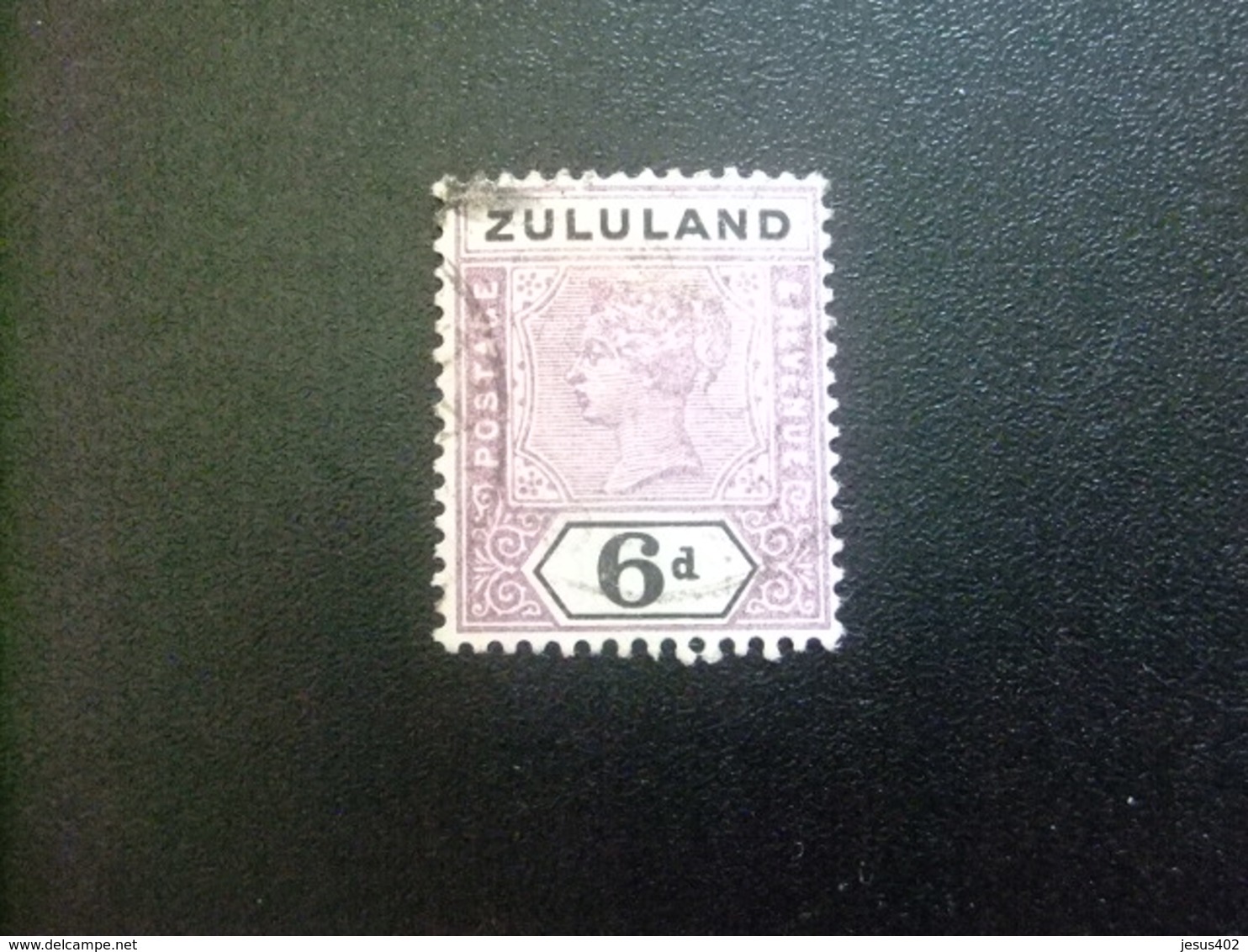 ZULULAND 1894 REINA VICTORIA Yvert 18 FU Stanley Gibbons N 24 FU Fil Corona - Zululand (1888-1902)