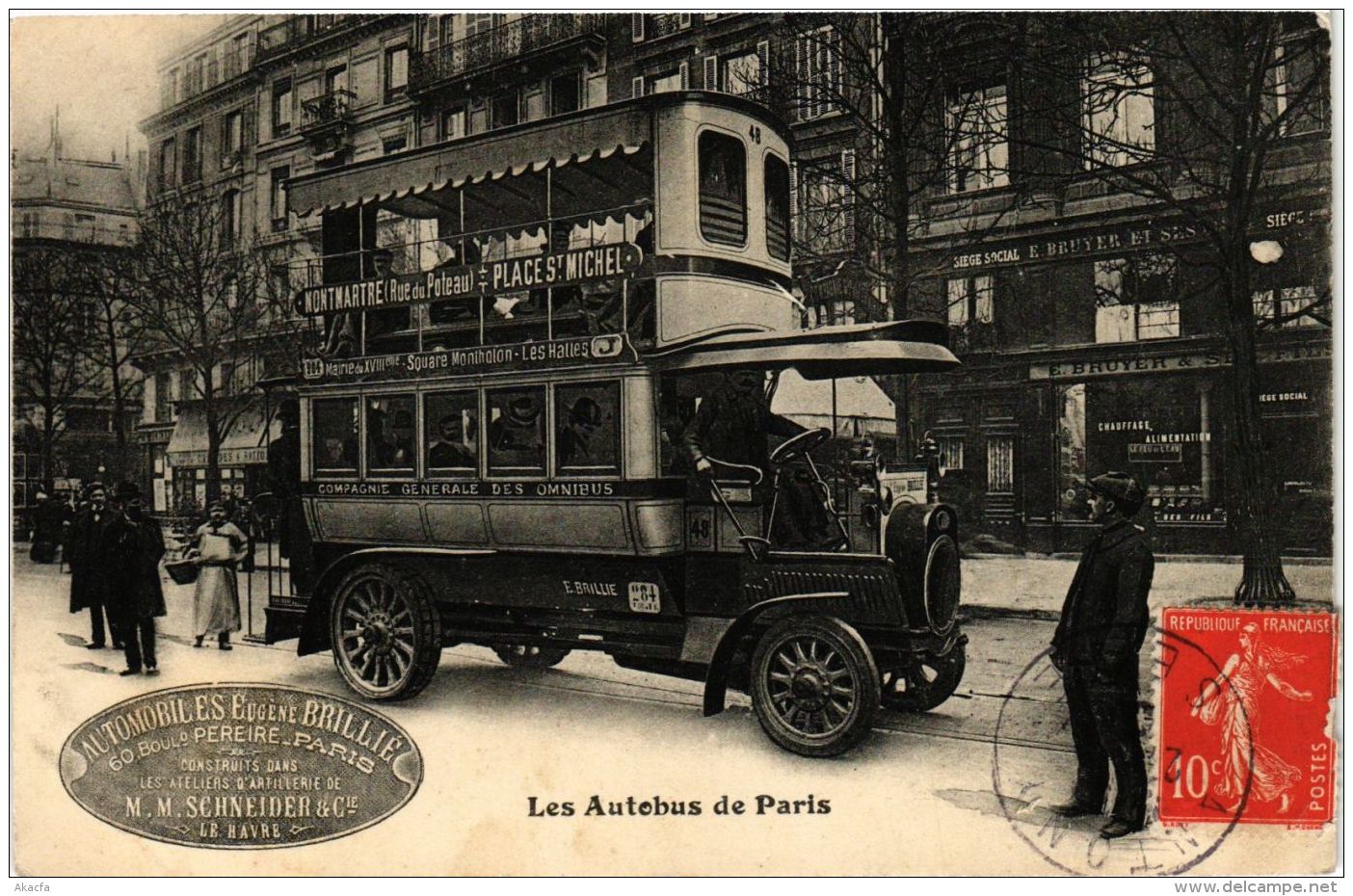 CPA Les Autobus De PARIS Eugene BRILLÉ (676136) - Transport Urbain En Surface