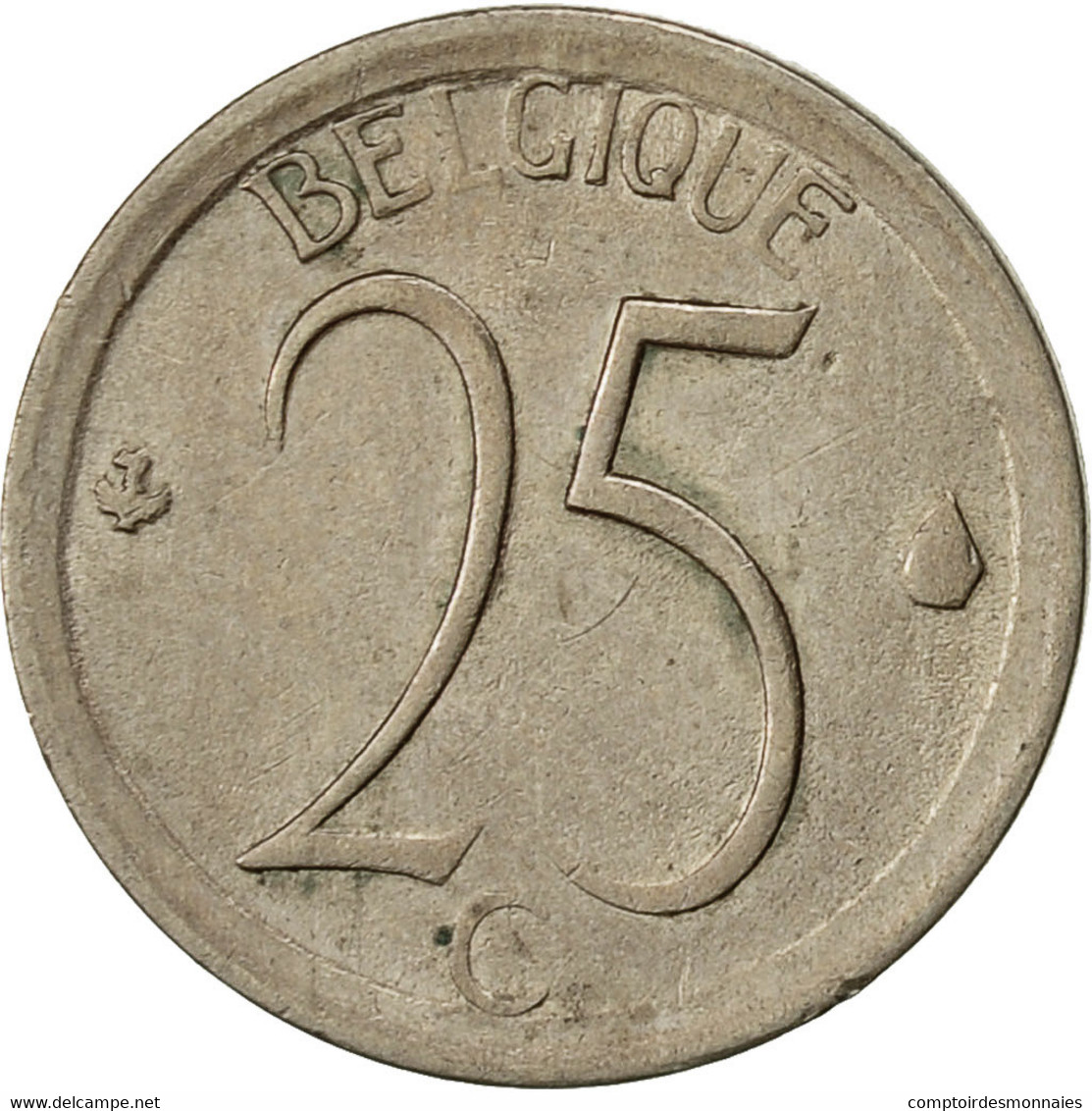 Monnaie, Belgique, 25 Centimes, 1968, Bruxelles, TTB, Copper-nickel, KM:153.1 - 25 Centimes