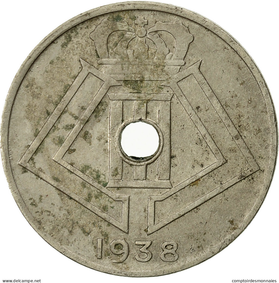 Monnaie, Belgique, 10 Centimes, 1938, TB, Nickel-brass, KM:112 - 10 Centimos