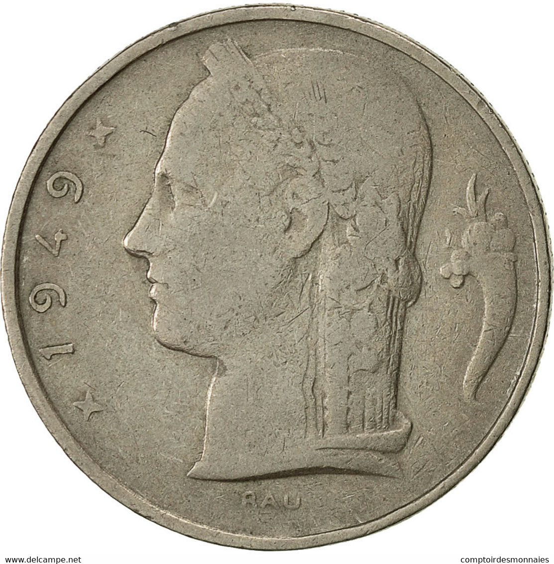 Monnaie, Belgique, 5 Francs, 5 Frank, 1949, TTB, Copper-nickel, KM:135.1 - 5 Franc