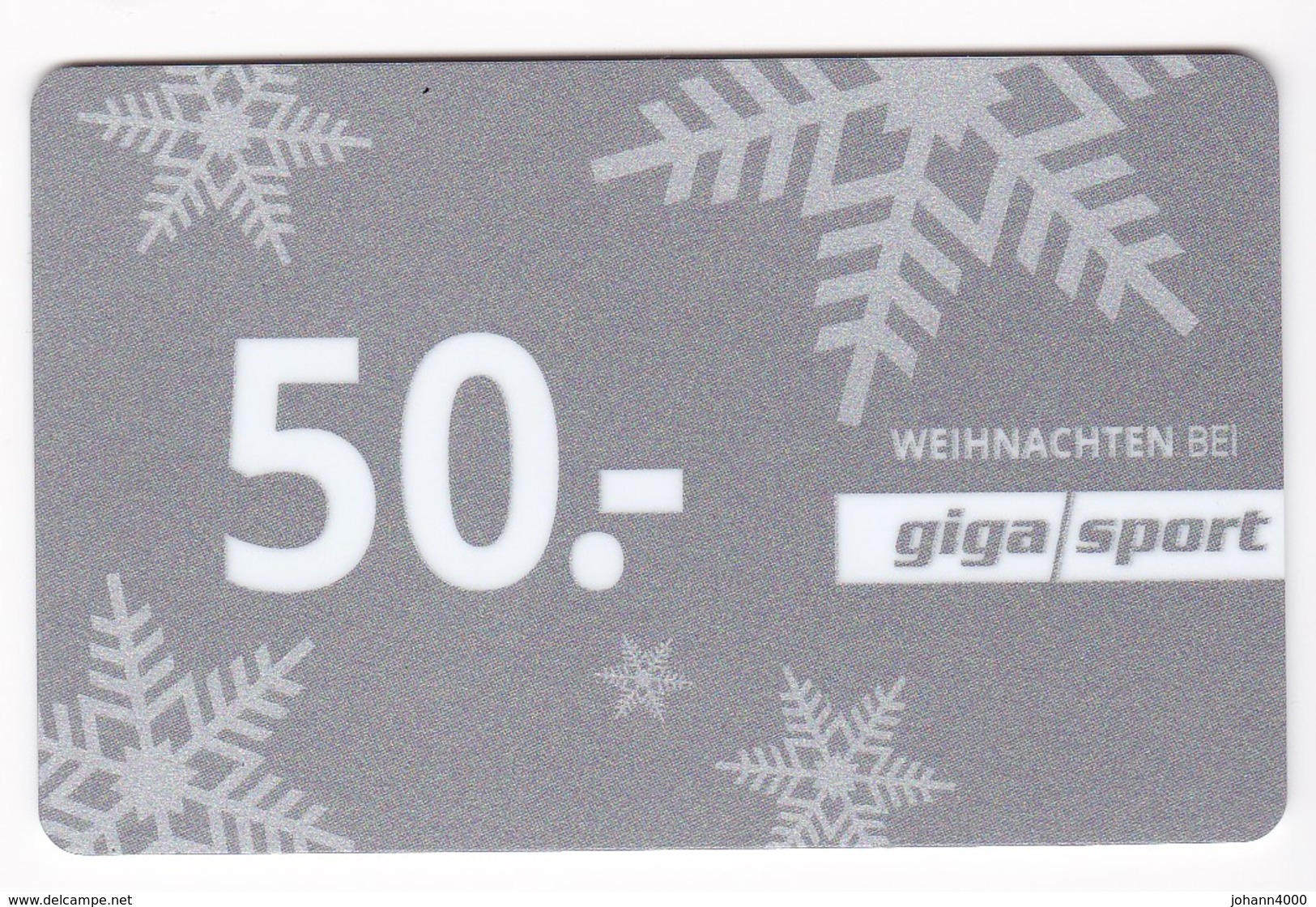 Geschenkkarte Giga Sport  Gift - Gift Cards