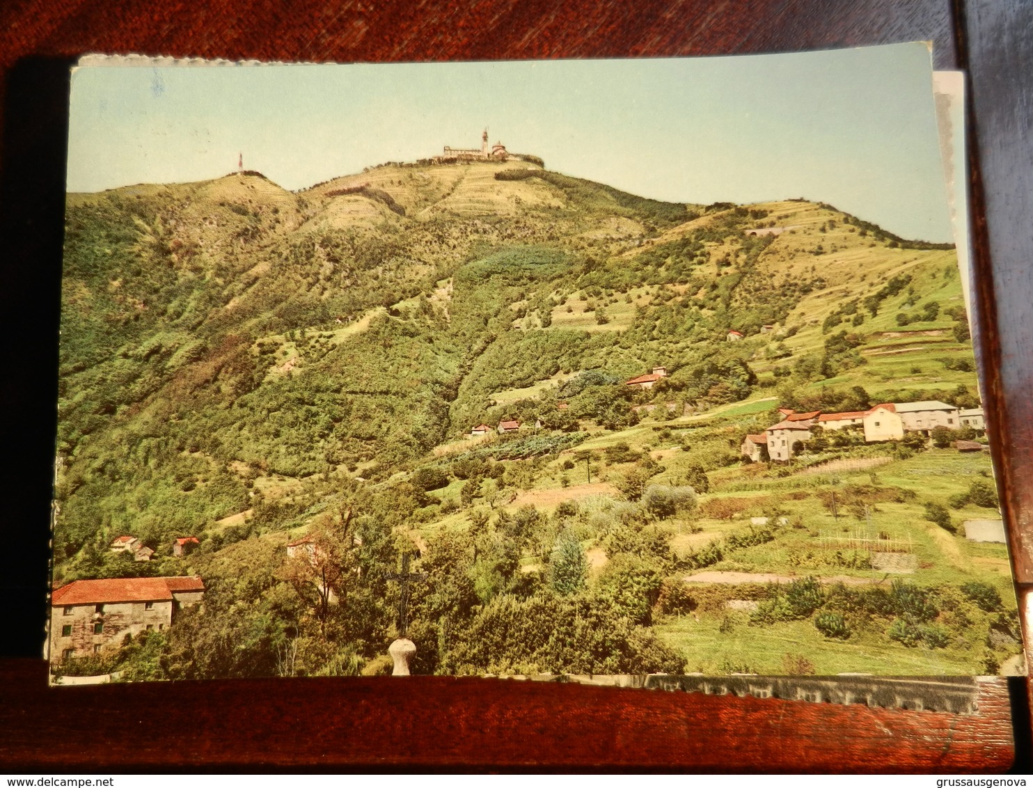 17054) GENOVA LA MADONNA DELLA GUARDIA TI PROTEGGA PANORAMA VIAGGIATA 1962 - Genova