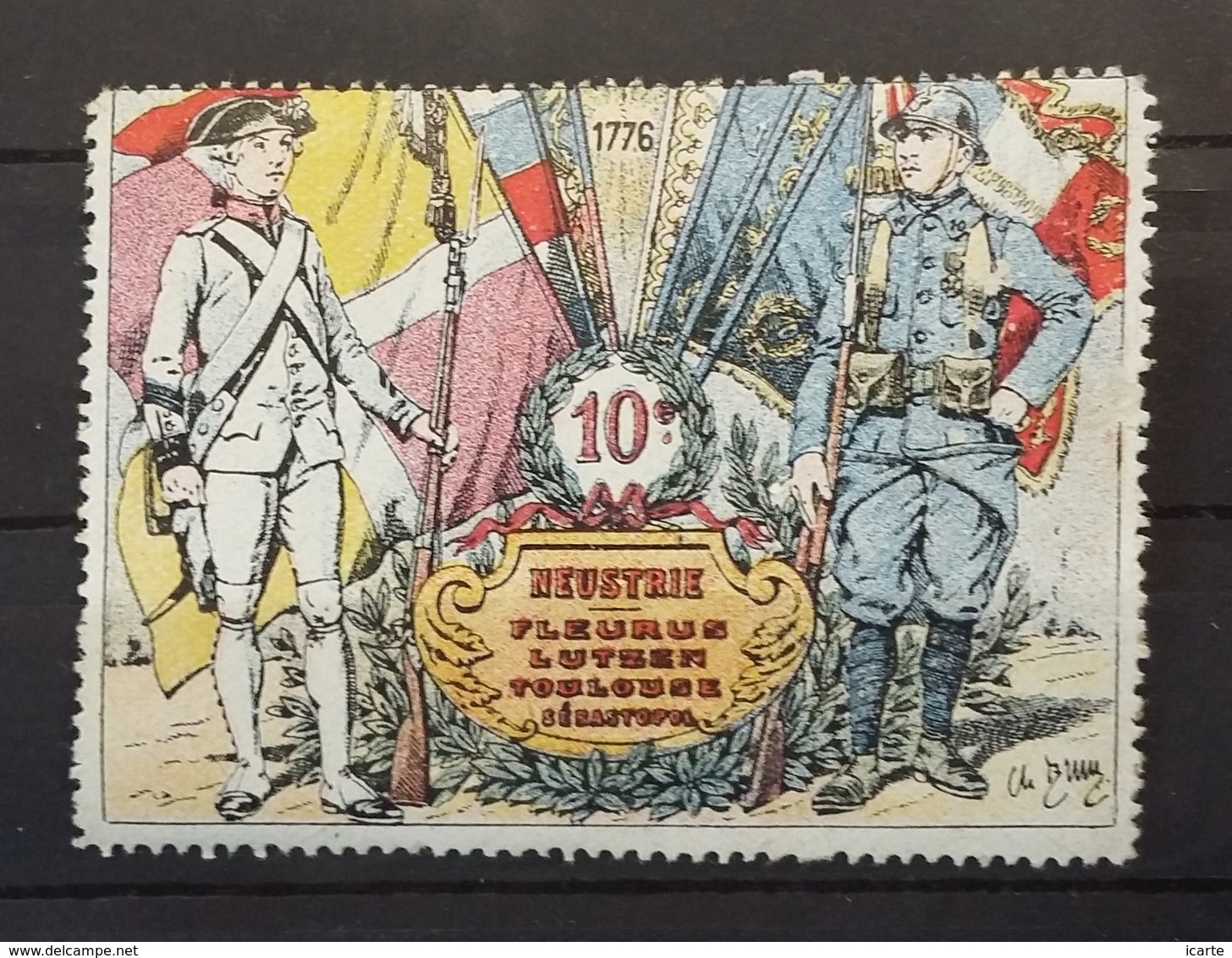 Vignette Delandre 10e Infanterie - Vignettes Militaires