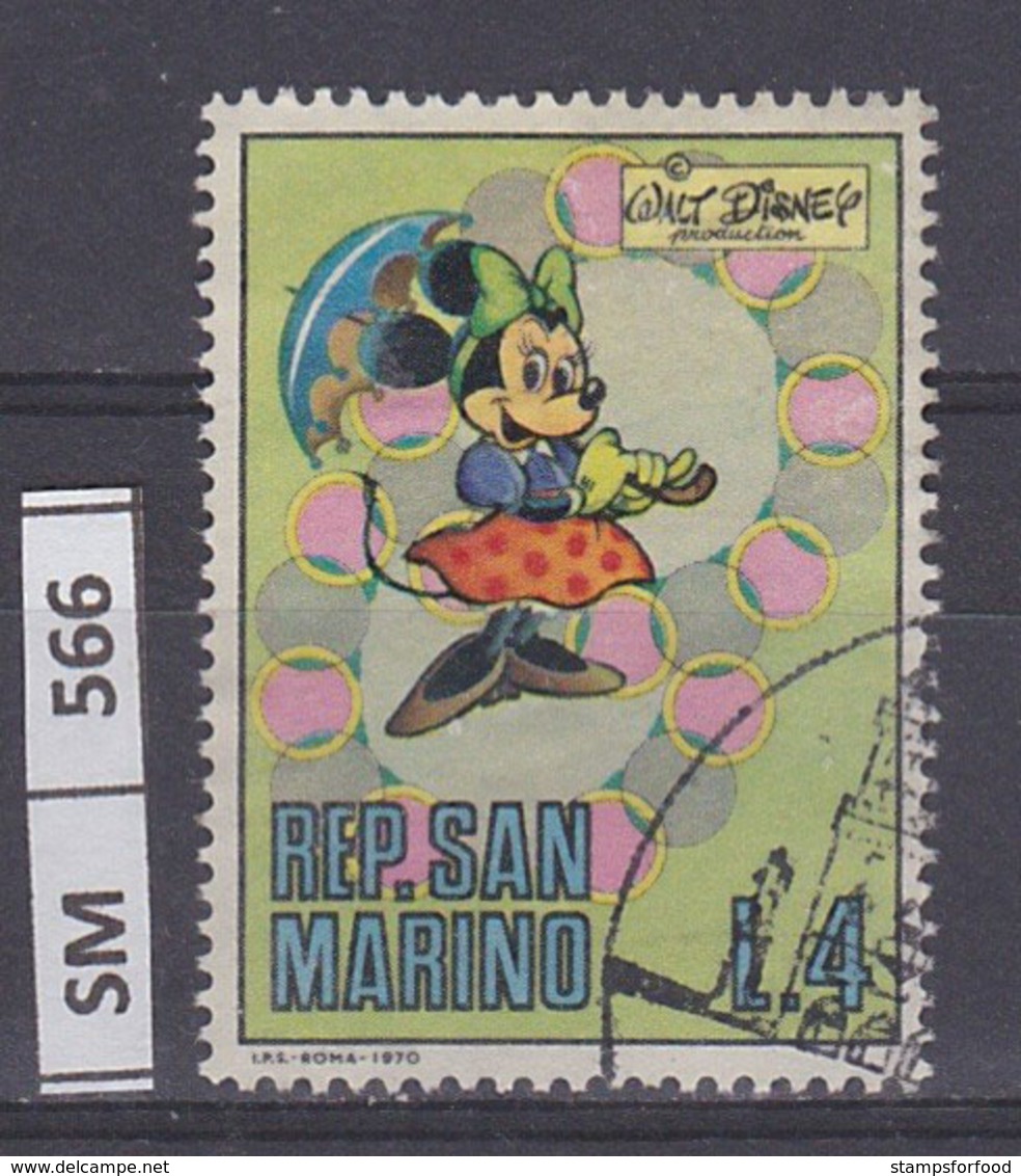 SAN MARINO  1970	Walt Disney L. 4 Usato - Used Stamps