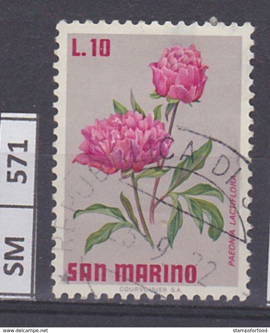 SAN MARINO  1971	Fiori L. 10 Usato - Used Stamps