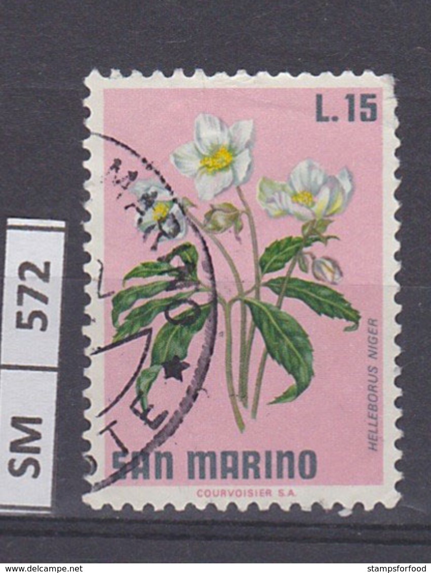 SAN MARINO 1971  Fiori L. 15 Usato - Used Stamps