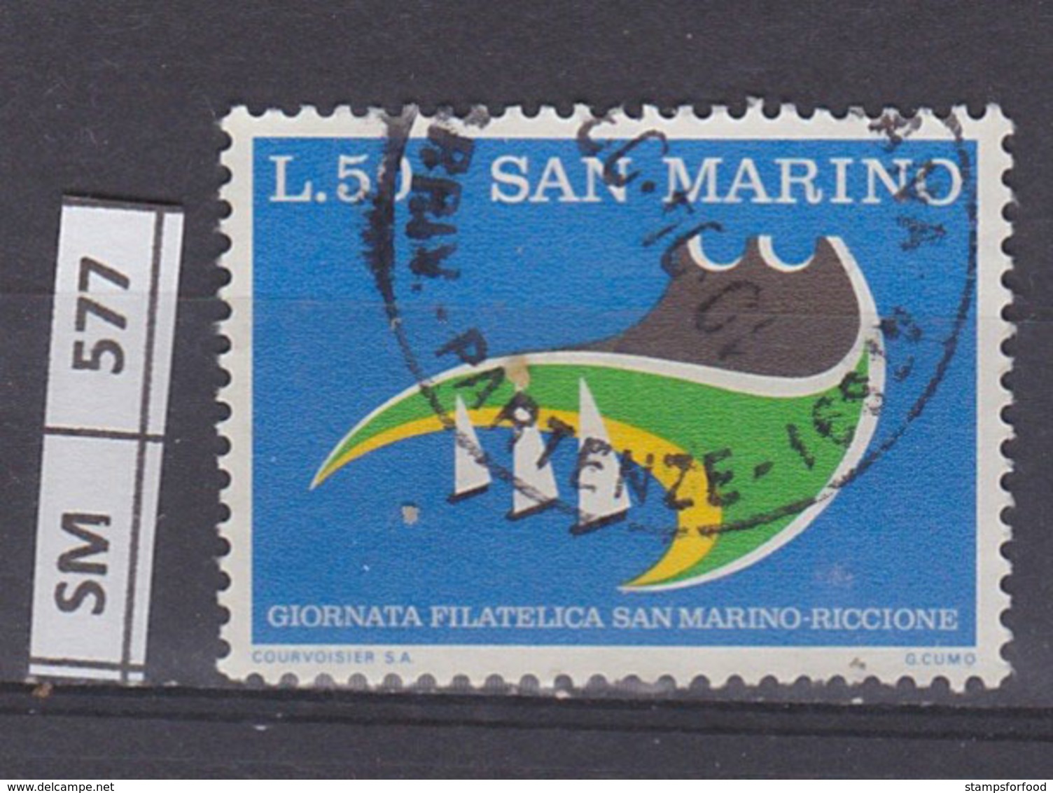 SAN MARINO  1974	Giornata Filatelica, L. 50 Usato - Used Stamps