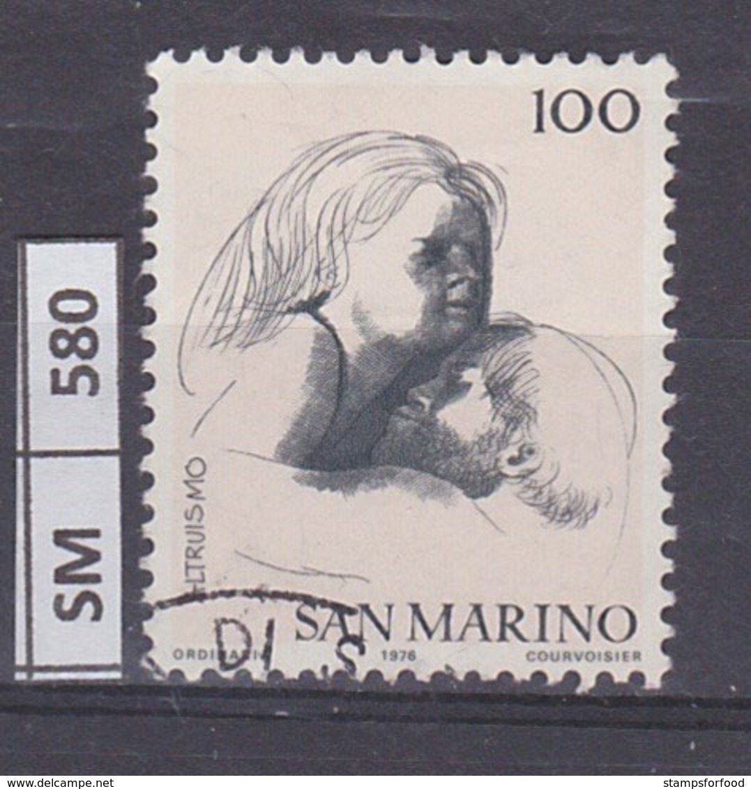 SAN MARINO  1976	Le Virtù Civili, L. 100 Usato - Usados