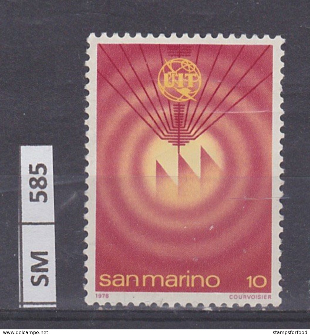 SAN MARINO  1978	Giornata Telecomunicazioni L. 10 Usato - Used Stamps