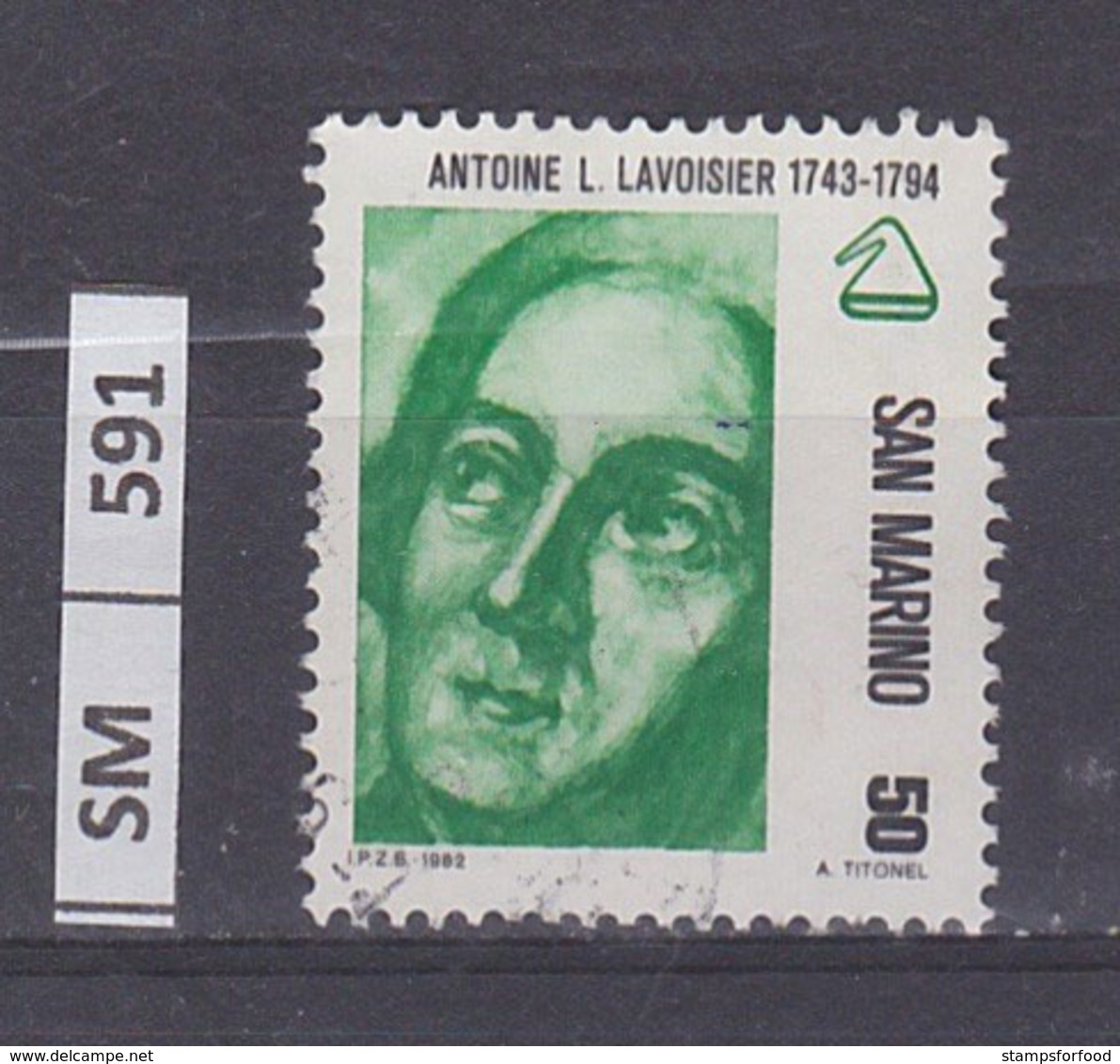 SAN MARINO  1982	Pionieri Della Scienza . L. 50 Usato - Used Stamps