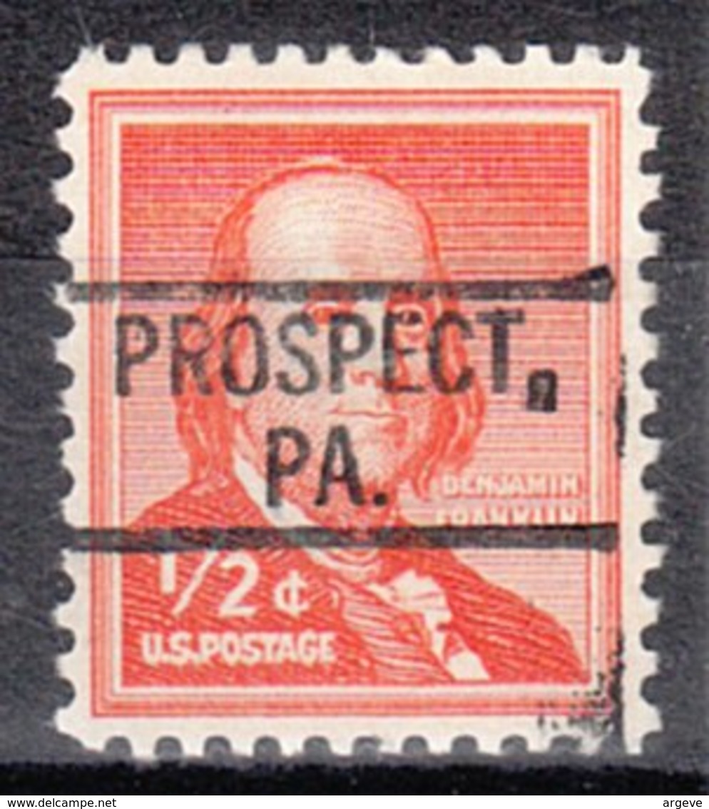 USA Precancel Vorausentwertung Preo, Locals Pennsylvania, Prospect 802 - Precancels