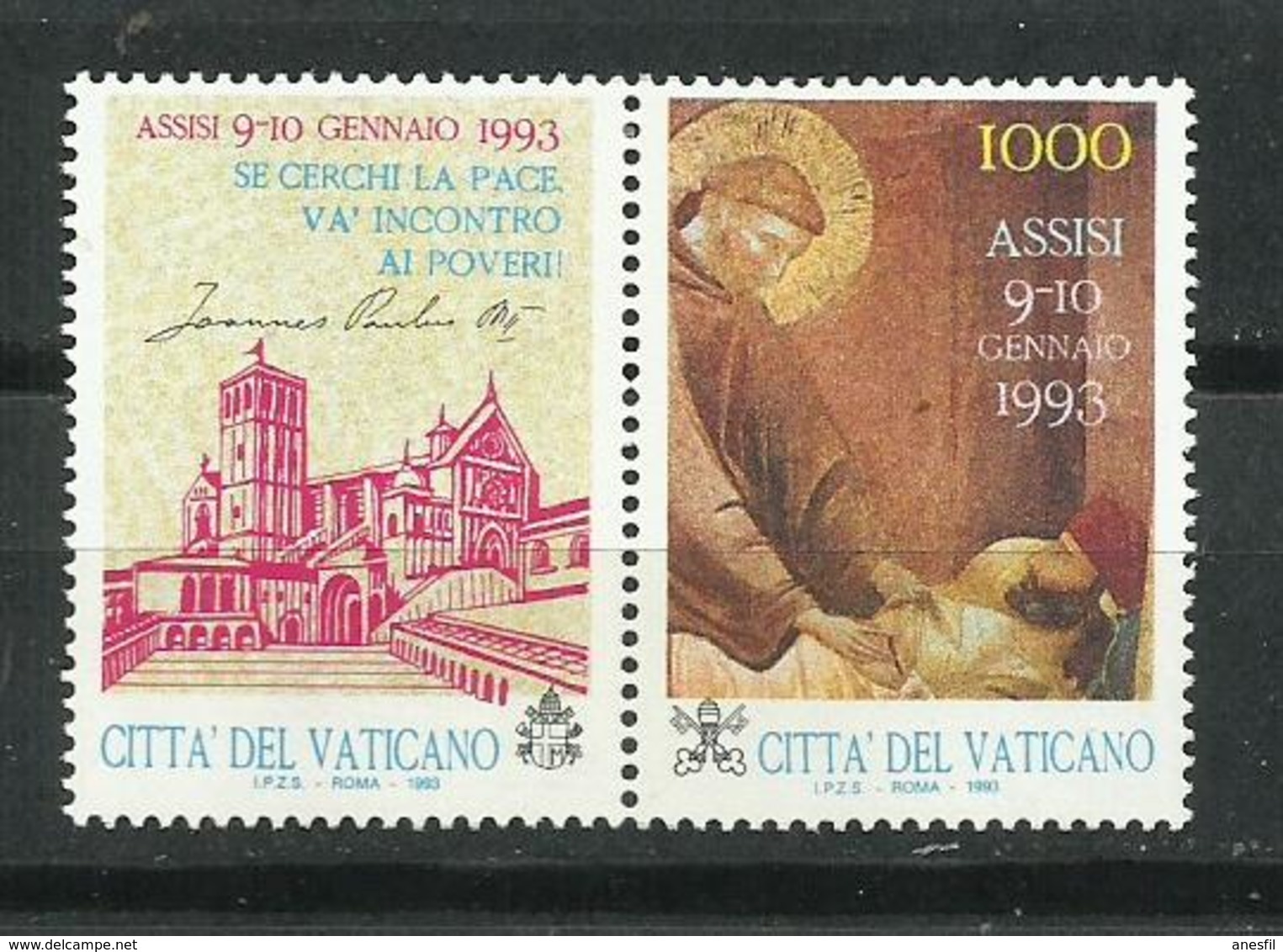 Vaticano. 1992 / 93. Reencuentros Para La Paz En Europa. / 4º Conferencia General Del Episcopado En Latino América. - Ungebraucht