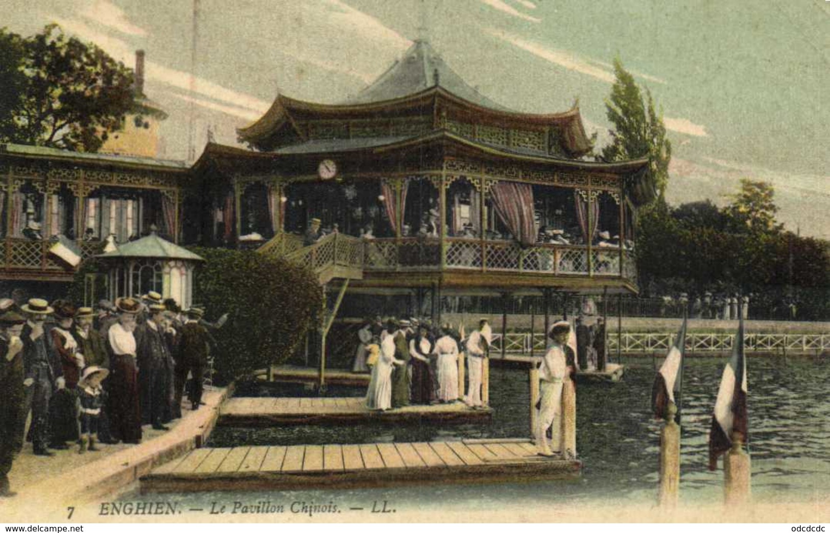 ENGHIEN  Le Pavillon Chinois Colorisée RV - Enghien Les Bains