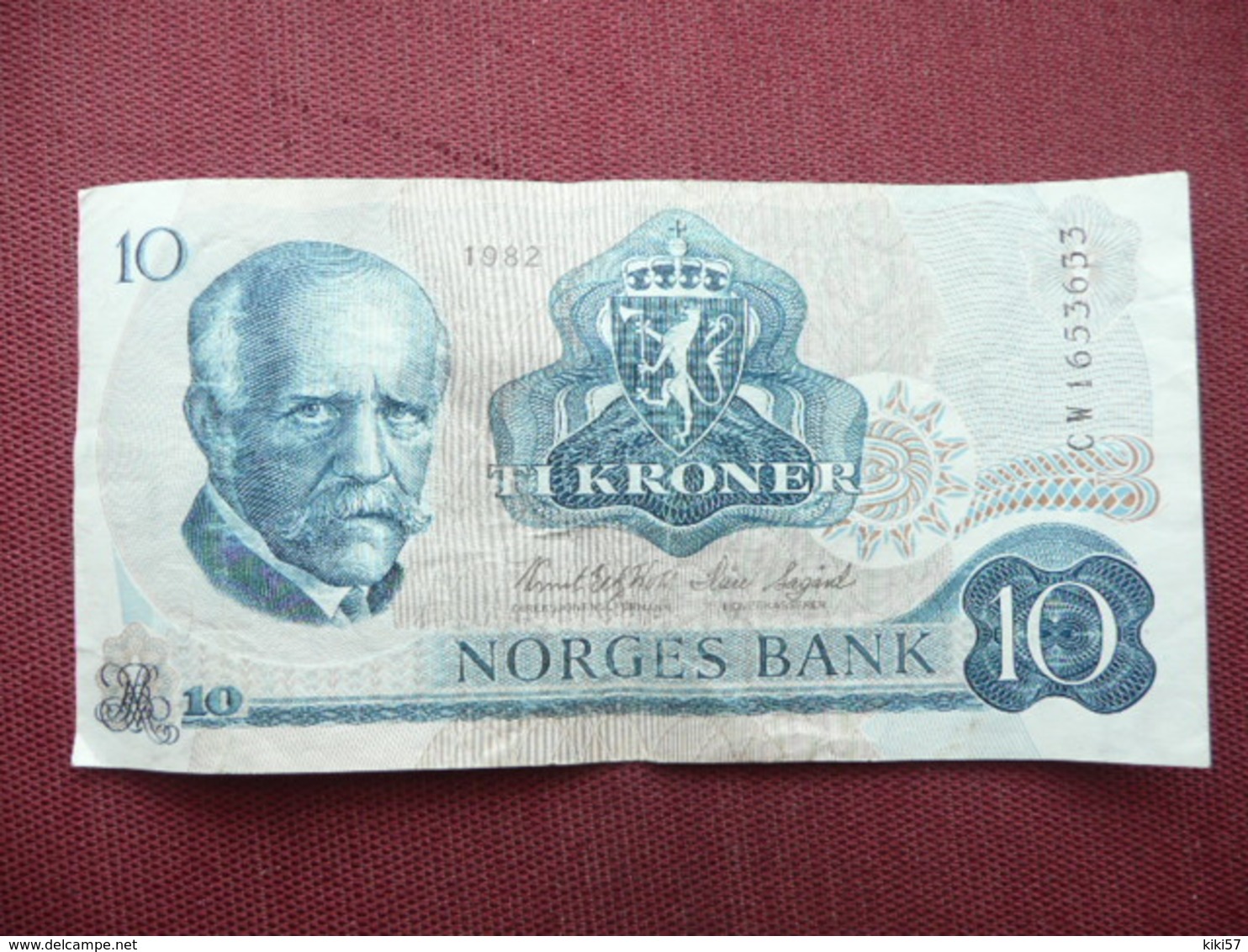 NORVEGE Billet De 10 Krone 1982 - Norvège