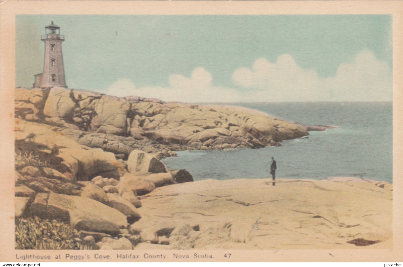 Lighthouse At Peggy's Cove  - Halifax County - Nova Scotia Canada - Stamp 1950 - Very Good Condition - 2 Scans - Other & Unclassified