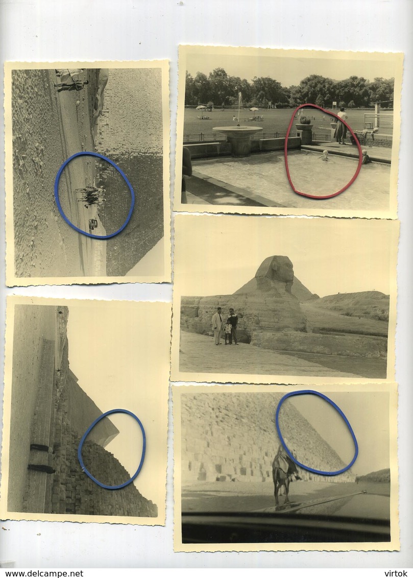 EGYPTE - EGYPT :  28 Old Foto's 11.5 X 8.5 Cm  - Piramide  ----------------------see Scans For Detail - Lieux
