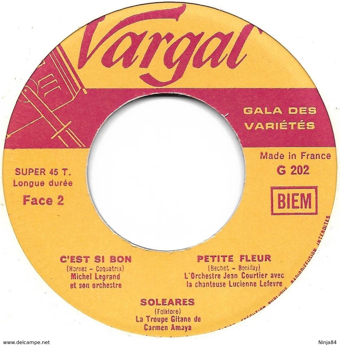 2 EP 45 RPM (7")  Artistes Divers "  Gala Des Variétés  " - Compilaties