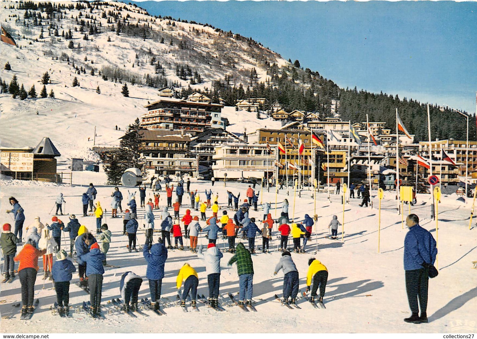 73-COURCHEVEL-LA CLASSE DE SKI DES ENFANTS ST LA STATION - Courchevel