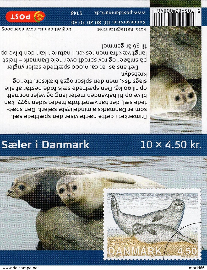 Denmark - 2005 - Seals In Denmark - Mint Stamp Booklet - Neufs