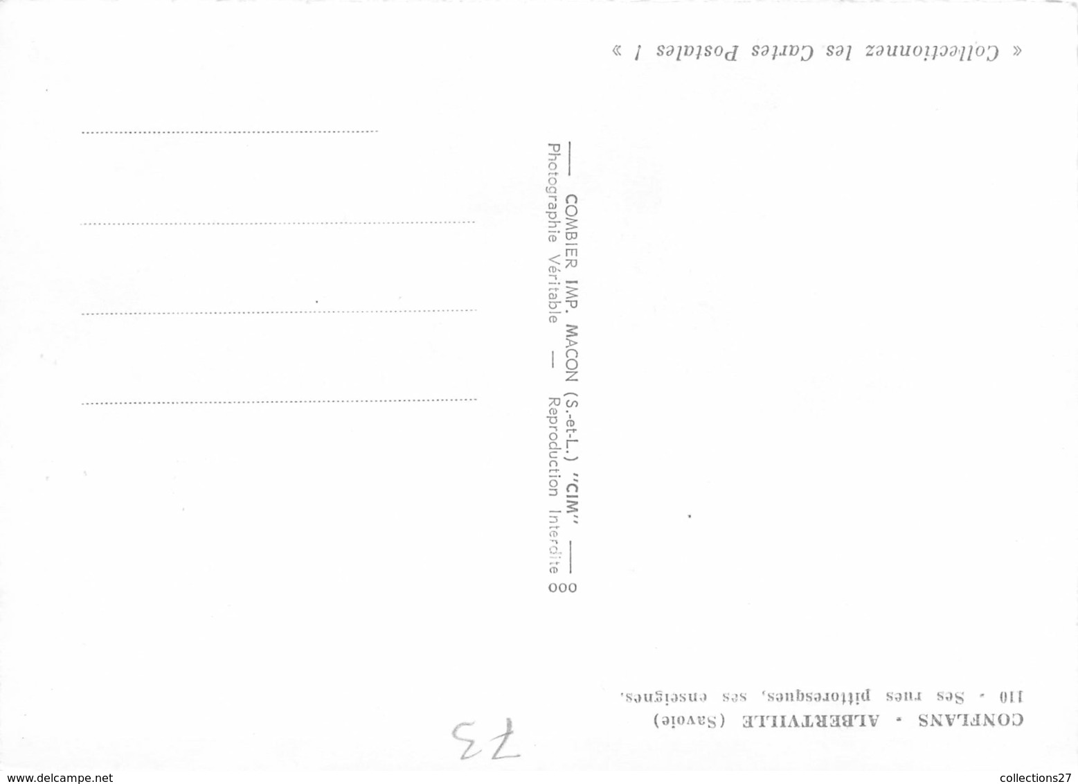 73-CONFLANS-ALBERTIVLLE- SES RUES - SES ENSEIGNES - Albertville