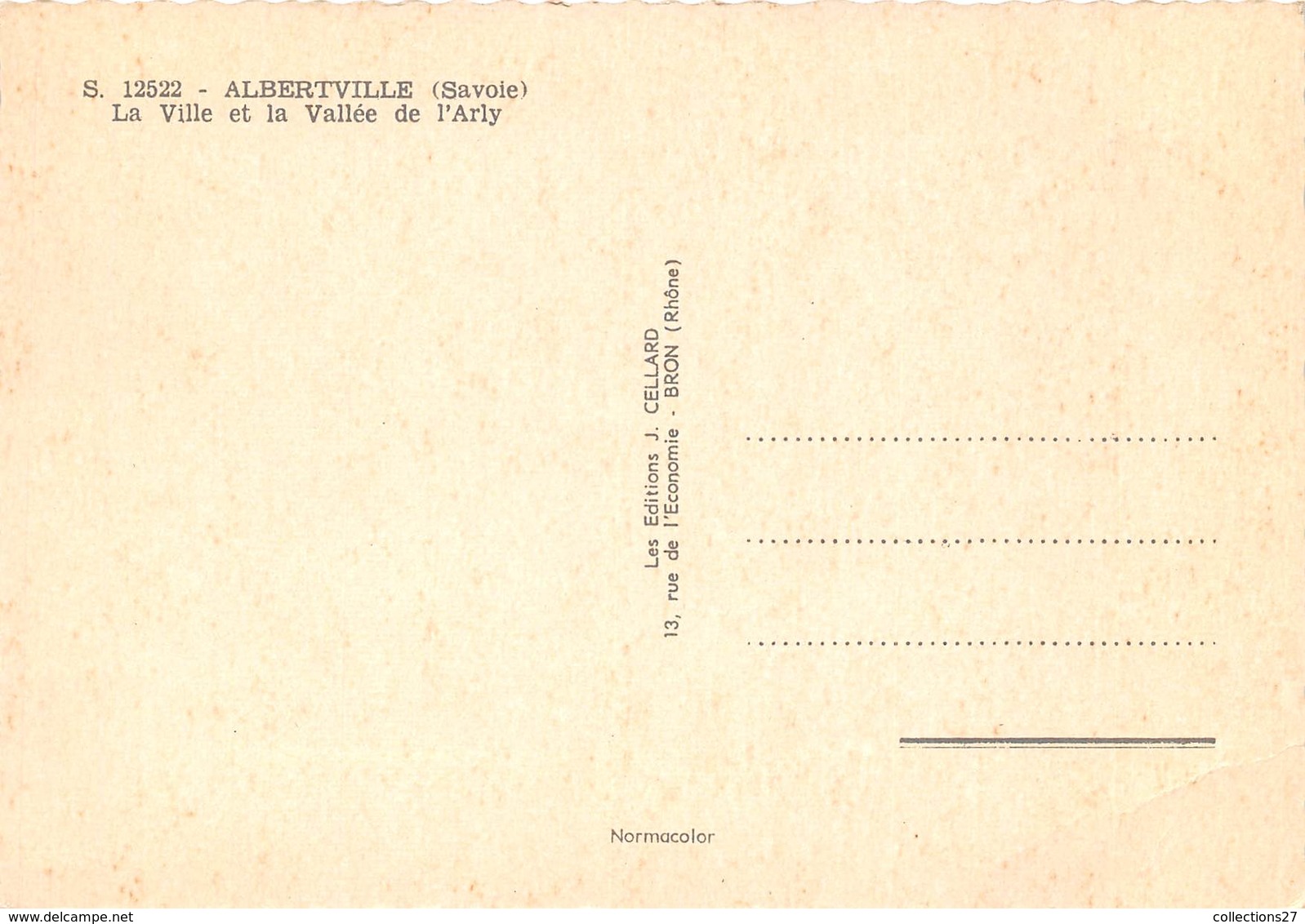 73-ALBERTVILLE- LA VILLE ET LA VALLE DE L'ARLY - Albertville