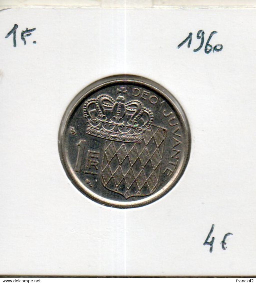 Monaco. 1 Franc 1960 - 1960-2001 Nieuwe Frank