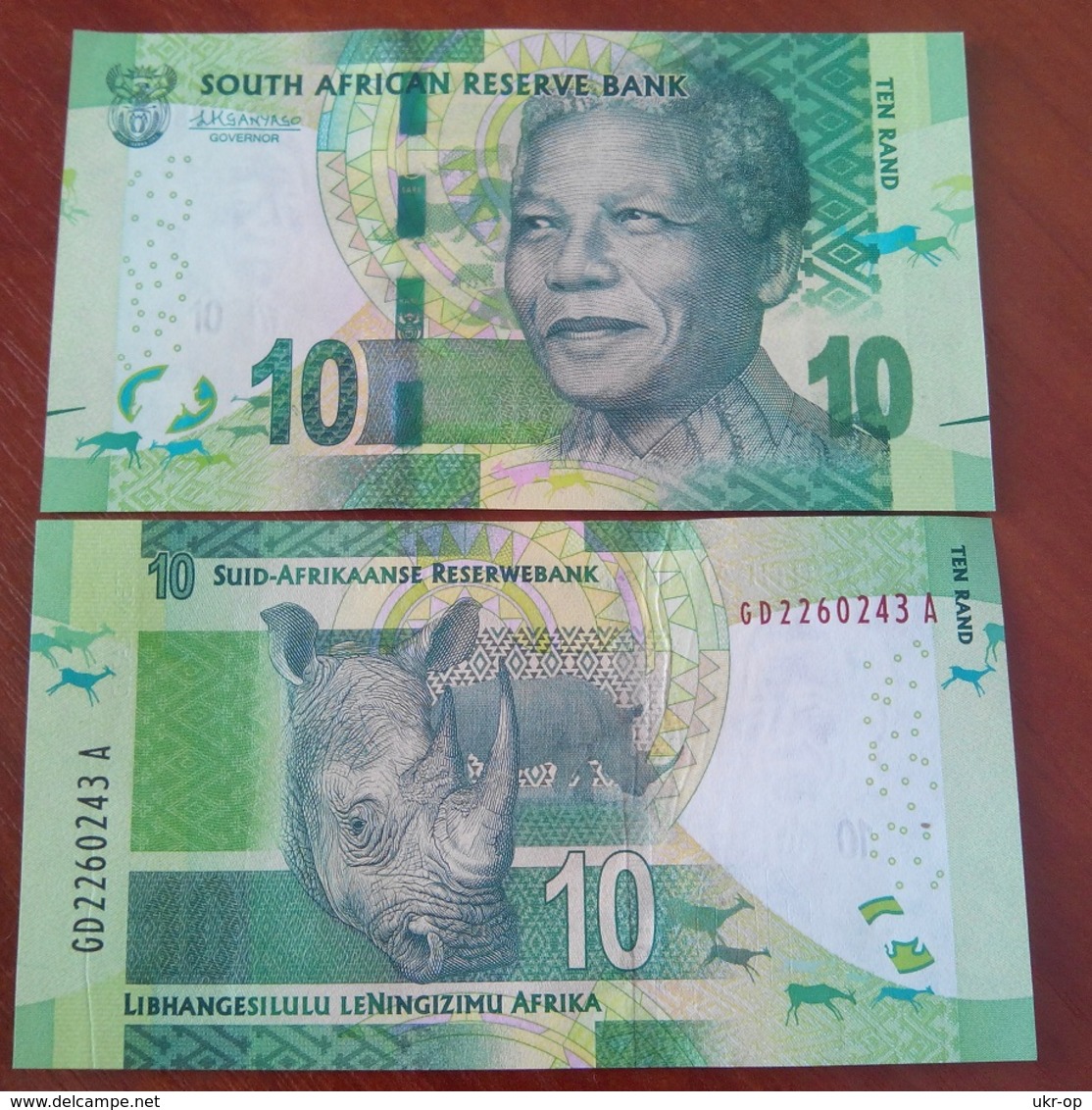 South Africa - 10 Rand 2015 UNC Mandela Ukr-OP - Suráfrica