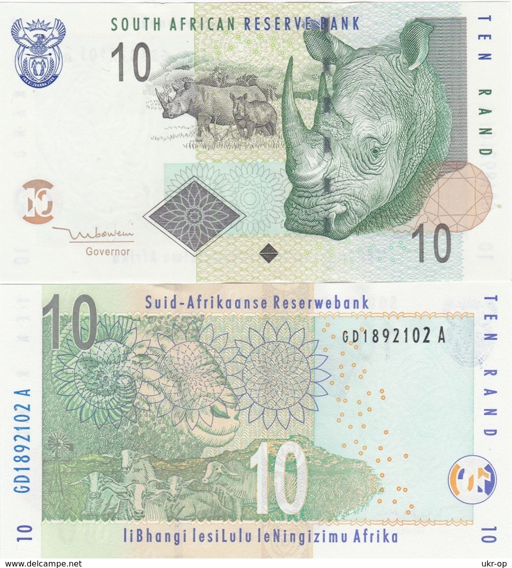 South Africa - 10 Rand 2005 UNC Ukr-OP - South Africa
