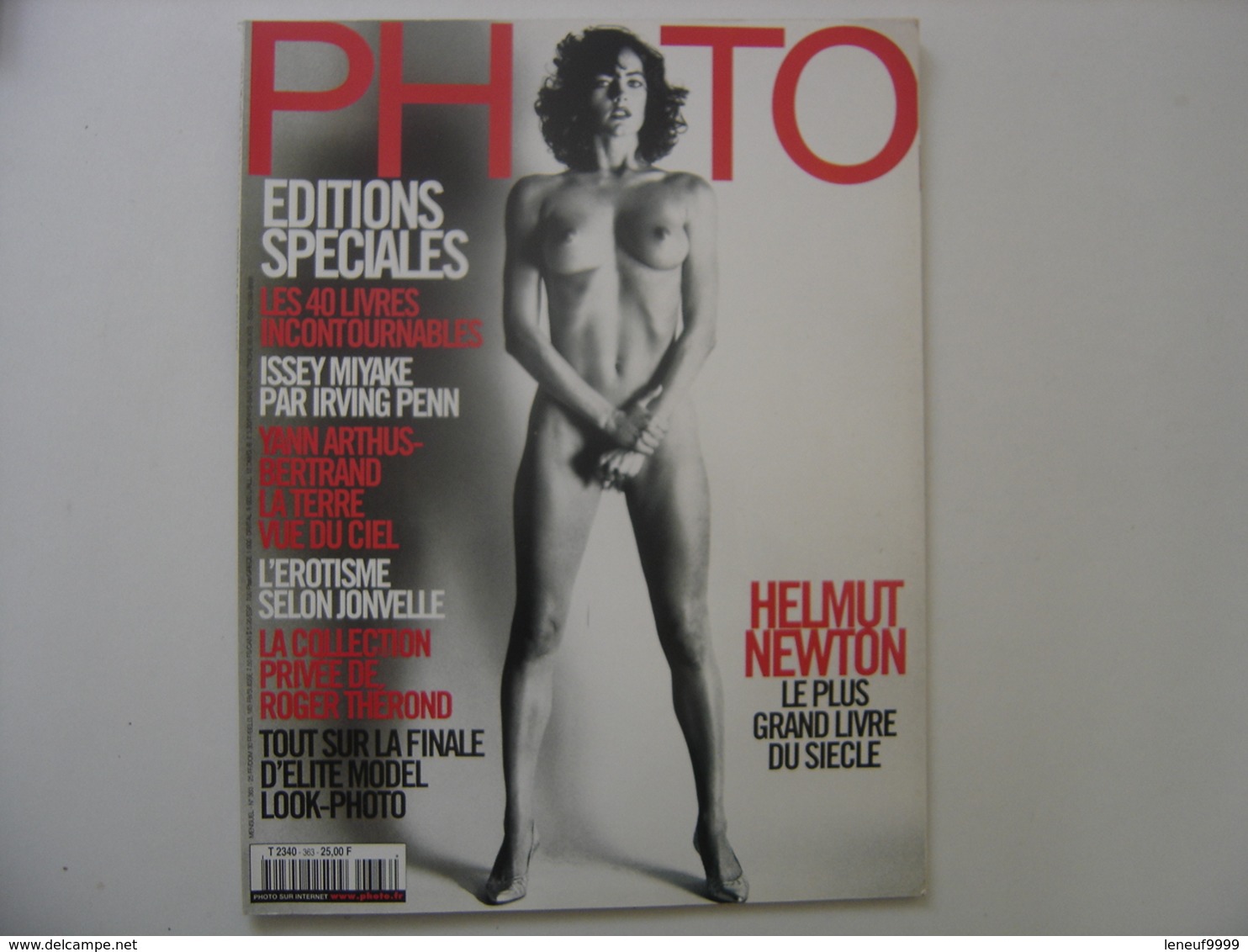 1999 PHOTO 363 Erotisme Selon Jonvelle Helmut Newton R Therond SOMMAIRE En Photo - Photographie