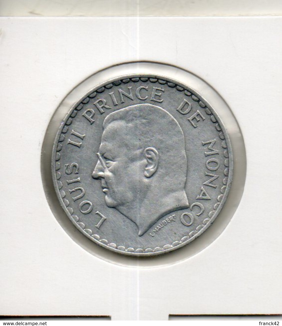 Monaco. 5 Francs 1945 - 1922-1949 Louis II