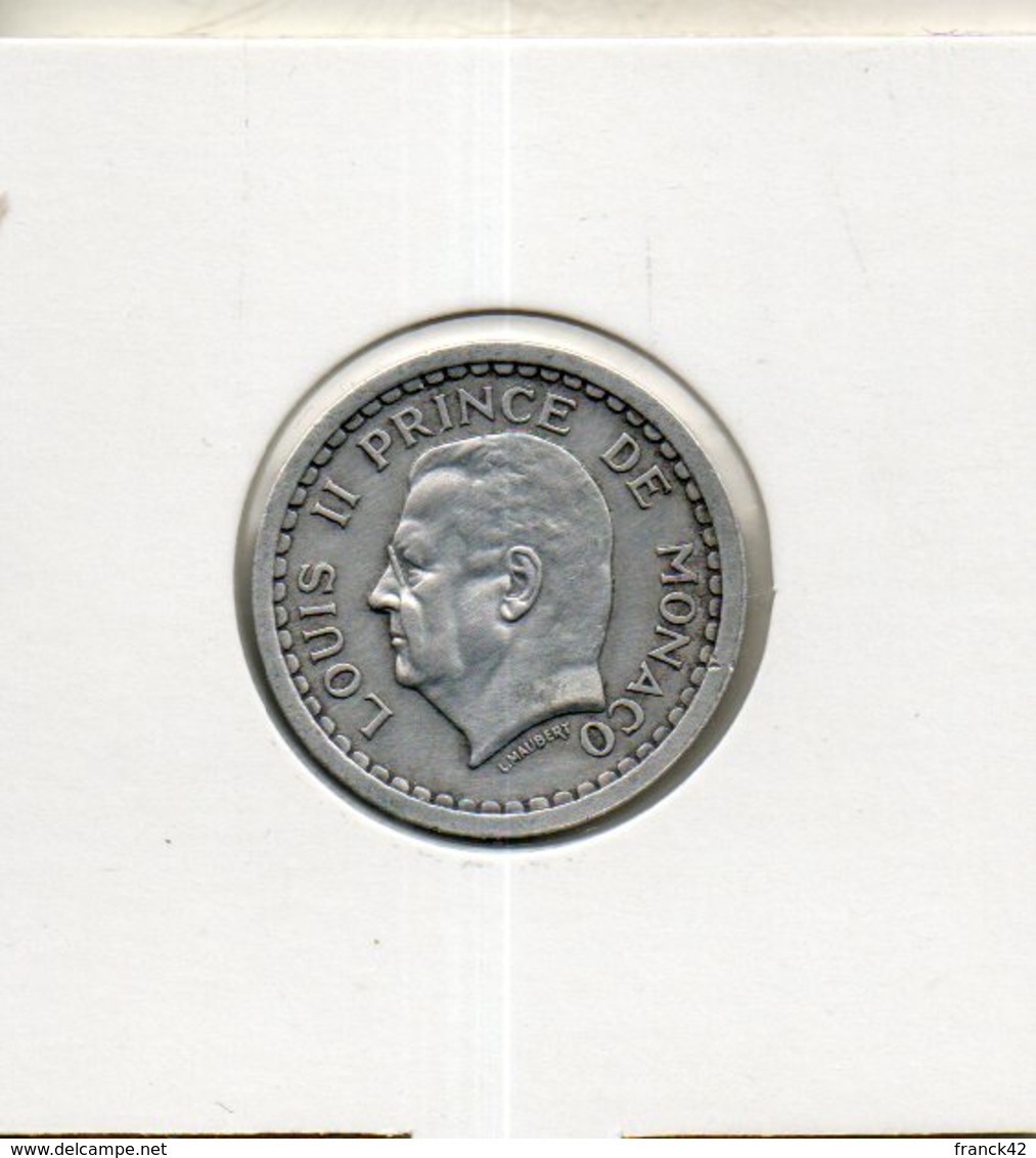Monaco. 1 Franc (1943) - 1922-1949 Louis II