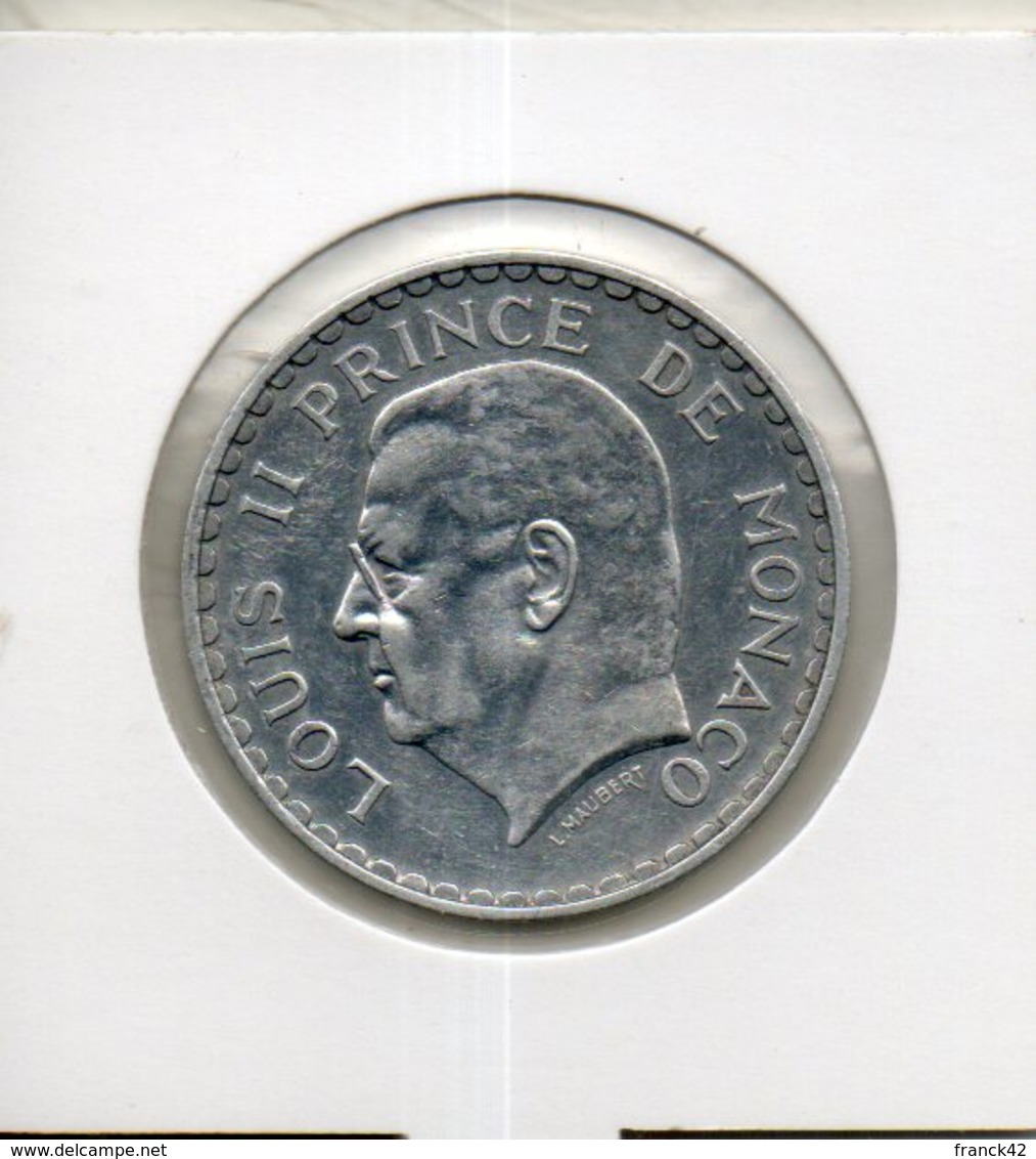 Monaco. 5 Francs 1945 - 1922-1949 Louis II