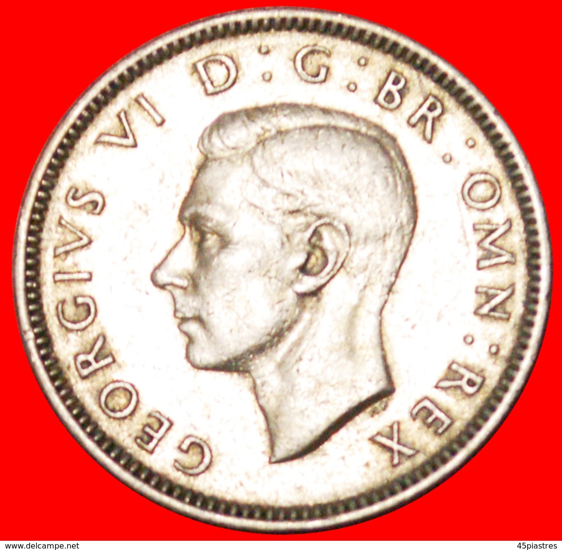 √ SCOTTISH CREST: UNITED KINGDOM ★ 1 SHILLING 1949 GEORGE VI (1936-1952)! LOW START ★ NO RESERVE! - I. 1 Shilling