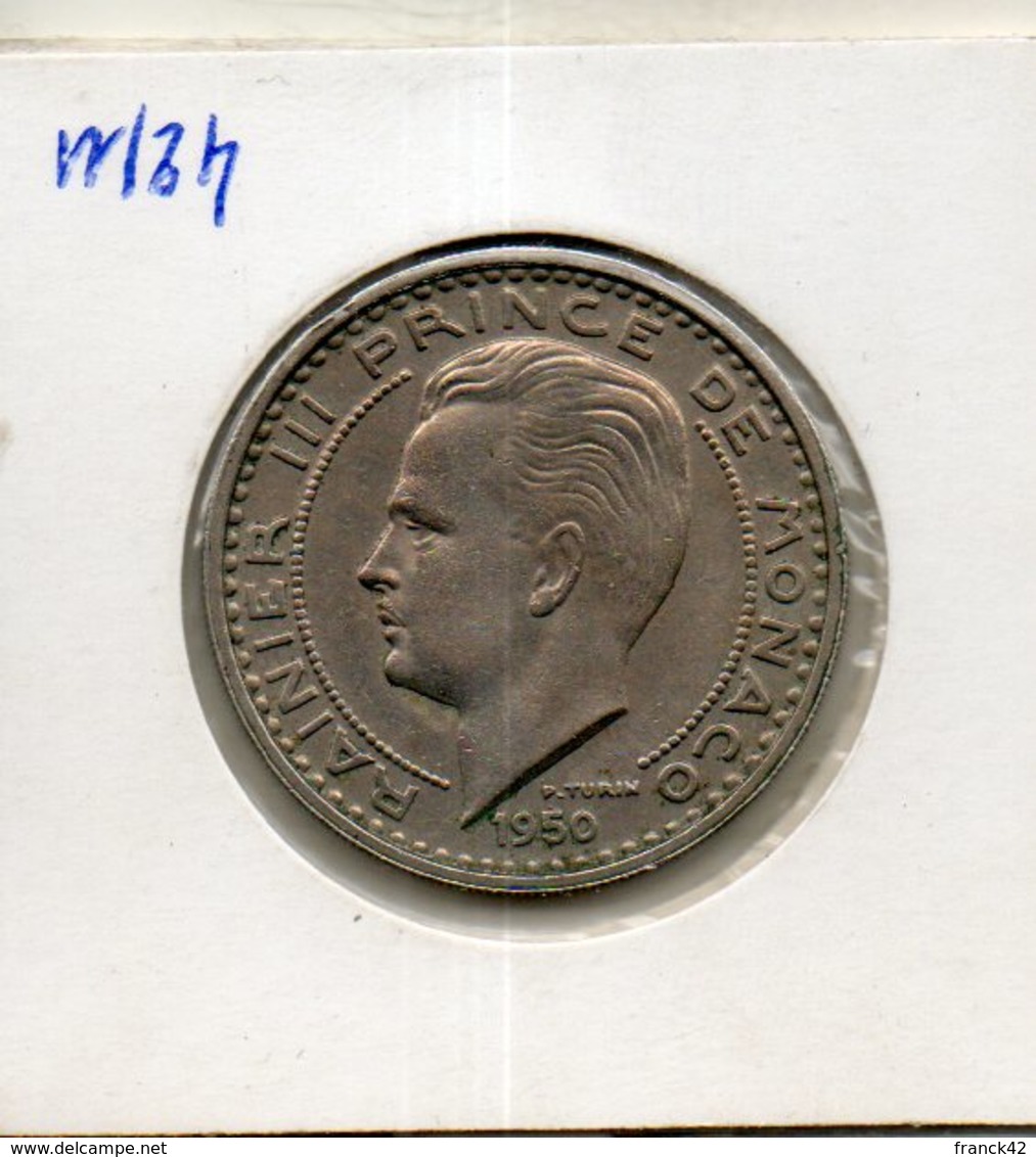 Monaco. 100 Francs 1950 - 1949-1956 Anciens Francs