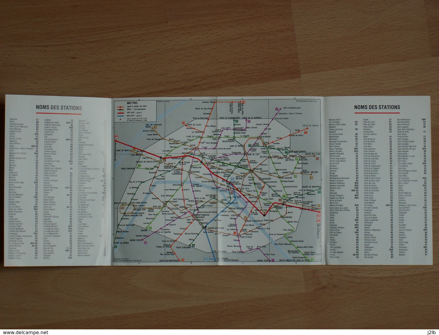 Plan Métro RER Autobus PARIS - 1979 - RATP - Cartes Géographiques